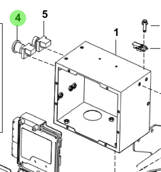 Bukh 00112-5S117 - Engine Emergency Stop Switch for R210J and S270J Engines
