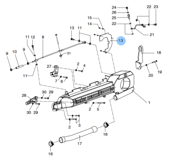 Vetus STM9795 - Protection Plate on Exhaust Manifold Isolat