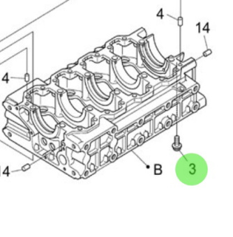 Nanni Diesel 970314892 - Stop Screw for N4 Series Engines