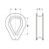Belship 780105 - Stainless Steel Heavy Duty Thimble 5mm (50 pcs)