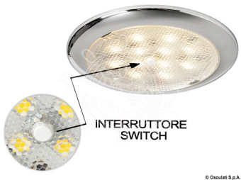 Osculati 13.441.12 - Procion LED Ceiling Light, Recessless With Switch
