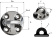 Wichard 6638 - Round Pad Eye Dia 95 mm M12 Bolt Wichard 6638 - Round Pad Eye Dia 95 mm M12 Bolt