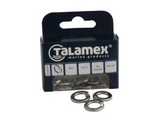 Talamex Stainless Steel AISI 316 Spring Washer DIN 127 M4 (180 pcs)