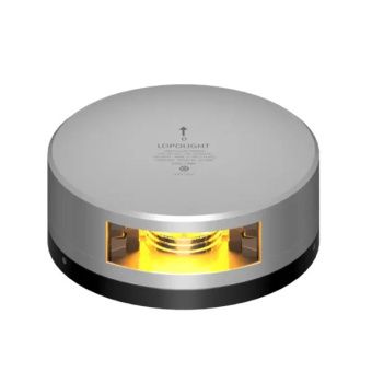 Lopolight 201-013-FB 10M - Navigation Light 2NM 135° Yellow, Towing, Silver w/FB Base