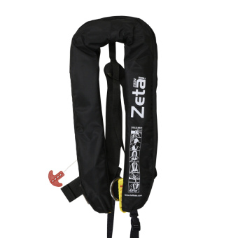 Lalizas 72399 - Zeta Inflatable Lifejacket, Auto, 290N, W/D-Ring & Crotch Strap, ISO, Adult, Black