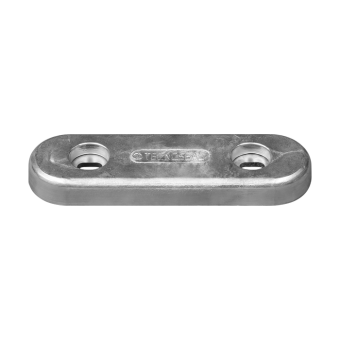 Tecnoseal Zinc Hull and Transom Plate Anode with Insert 280x85x30 mm