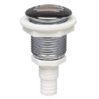 Plastimo 62147 - Plastic Vent Round ø17-19mm Chromed Straight Hose