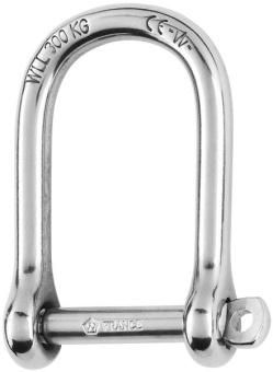 Wichard 1263 - Self-locking Large Shackle Stainless Steel 6 mm
