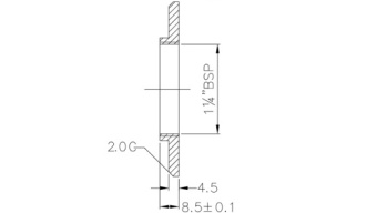 Uflex 68417U - FL-2 Spare Flange for US5 Sensors