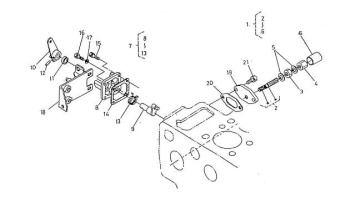 Nanni Diesel 970307944 - SHAFT,LEVER for 5.250TDI/5.280HE/5.280HE