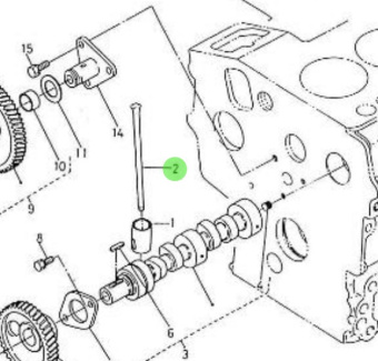 Nanni Diesel 970141102 - Push Rod for 2.40HE Engines