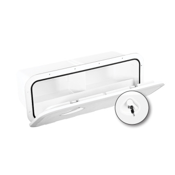 Nuova Rade 196658 - Top Line Storage Hatch, w/Lock, White, 243x607mm