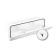 Nuova Rade 196658 - Top Line Storage Hatch, w/Lock, White, 243x607mm