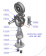 Antal 621.452 - Aluminum Genua Car 26x4, With Mount-On Block Ø45mm, With Stainless Steel Stand-Up Spring