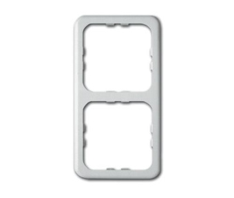 Inprojal Cover Frame (2) 60x113mm Smooth/White High Gloss