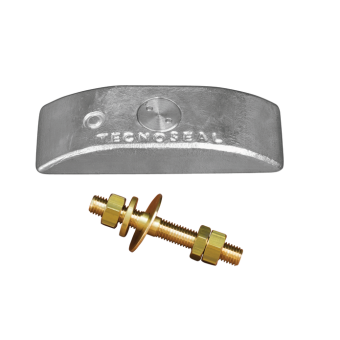Tecnoseal CAP Series Zinc Stern Anode with Insert 230x80x40 mm M42x3