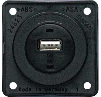 Berker USB Charging Socket 12V - USB A, Anthracite Matt