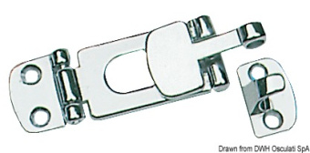 Osculati 38.195.00 - Lever Latch With Screw-Covering Hinge