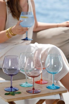 Marine Business Stars Set Balloon Glasses Multicolour Ecozen (6 pcs.)