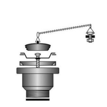 Straight Drain Ø38mm With Plug