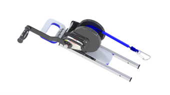 Hurley H3O+ Davit w/Manual Winch White