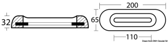 Osculati 43.912.01 - Zinc Anode For Bolt Mounting 200x65 mm