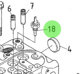 Nanni Diesel 970304054 - Temperature Switch 1/8 1-Pole 97C for Nanni Diesel Engines