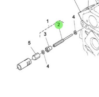 Nanni Diesel 970315073 - Adjusting Bolt for Accelerator and Speed Control