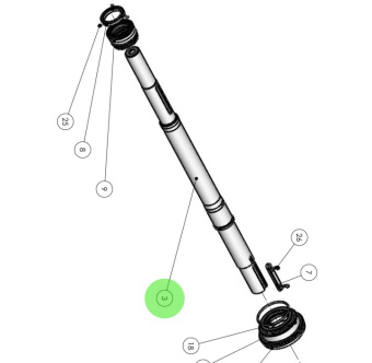 Alamarin Jet 10961 - Main Shaft for Jet-340 Water Jets