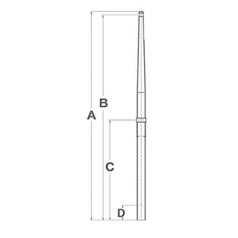 A.A.A Stainless Steel Stanchion 510 mm