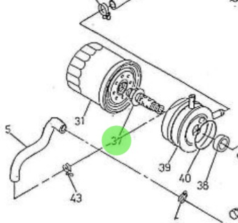 Nanni Diesel 970310541 - Connector for Timing Gear Case