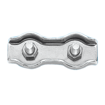 AISI 316 Stainless Steel Duplex Wire Rope Clip Ø 4 mm