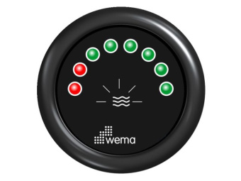 Wema 110336 - Blackline Water Tank Gauge 8 LED Black