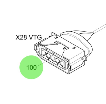 Steyr Z002642-0 - 5-Pole Turbocharger Cable Plug Assembly M160068