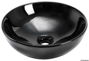 Osculati 50.188.88 - Hemispheric Ceramic Sink Black 365 mm