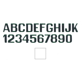 White Letters And Numbers 200 mm Q