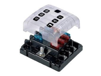 BEP ATC-6WQC - Fuseblock ATO/ATC 6 Circuits Quick Connect Terminal
