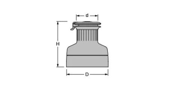 Antal XT16.2AL - Self-Tailing Aluminum Winch (1+1-Speed)