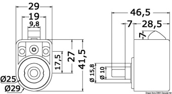 Osculati 38.182.54 - Self-Latching Pushbutton Spring Lock