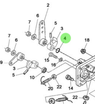 Nanni Diesel 970313348 - Speed Control Gasket for N4.38 Engines