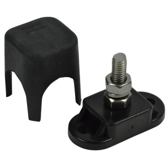 BEP Marine IS-6MM-1/DSP - Insulated Distribution Stud 1x6mm Negative Black