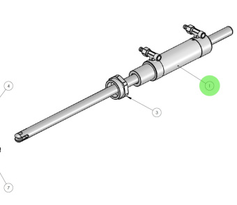 Alamarin Jet 10798 - Hydraulic Steering Cylinder for Jet-245 Water Jets