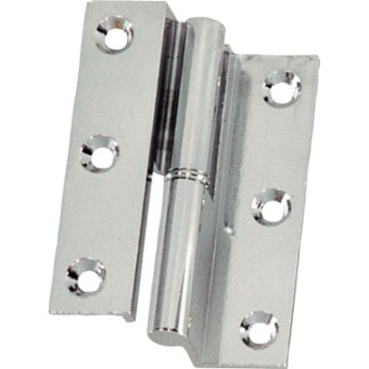 Plastimo 400931 - Offset Takeapart Hinge Chrome-plated Brass Left 70x45mm