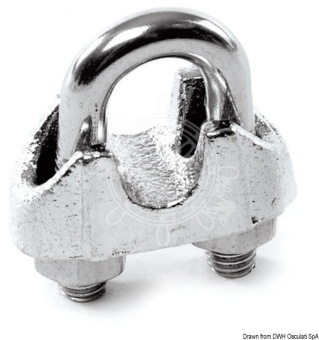 Osculati AISI 316 Stainless Steel Wire Rope U-Bolt Clamps