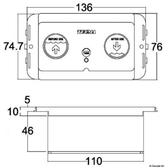 Osculati 50.226.50 - TECMA All in One control panel with two buttons