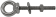Allpa Stainless Steel Eye Bolt (Screw Eye), A=100mm, B=10mm, C=42mm, D=145mm