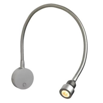 Prebit LED Flexlamp 01-1 300mm With USB-C Matte Chrome Warm White 11-30V 3W 25° Integrated Dimmer