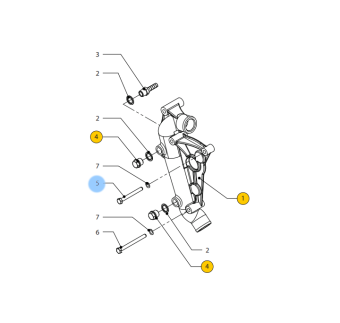 Vetus STM9682 - Bolt M8x75