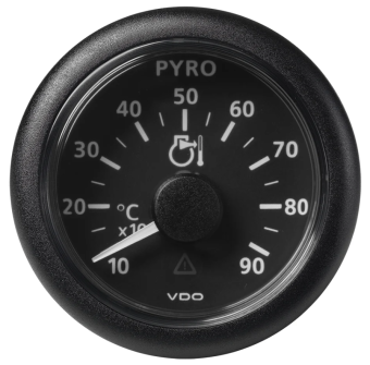 VDO A2C59510026 - Viewline Pyrometer Exhaust Gas Gauge 52mm