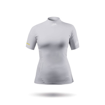 Plastimo 70871 - Eco Spandex Short Sleeve Top For Women Platinum Size XS